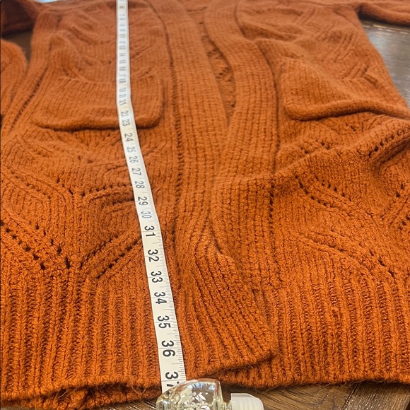 🎁🎁❤️Rust Open-Front Cardigan Sweater - Picture 5 of 9
